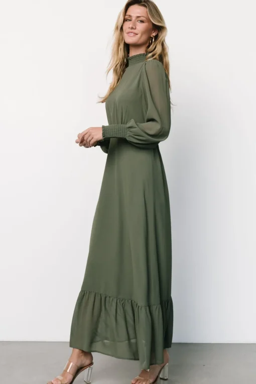 Luciana Maxi Dress | Dark Sage