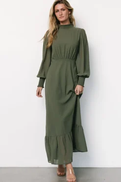 Luciana Maxi Dress | Dark Sage