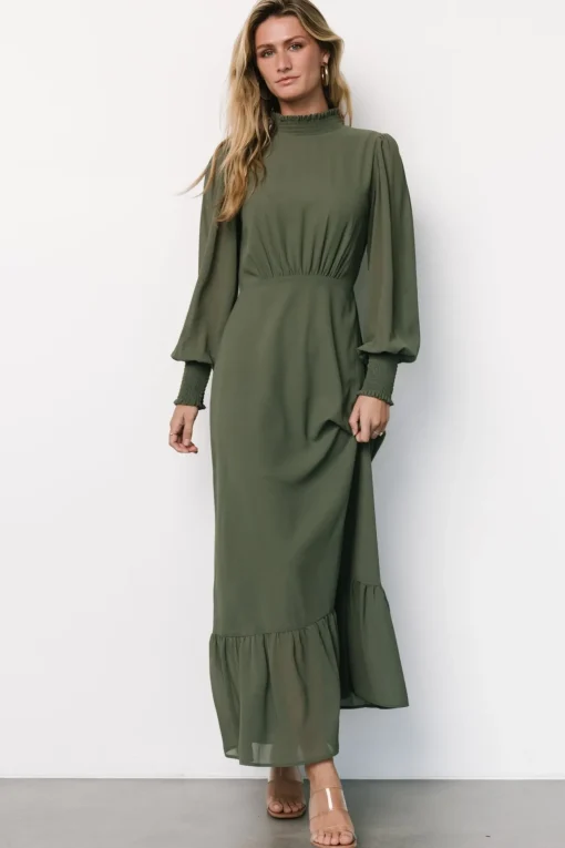 Luciana Maxi Dress | Dark Sage