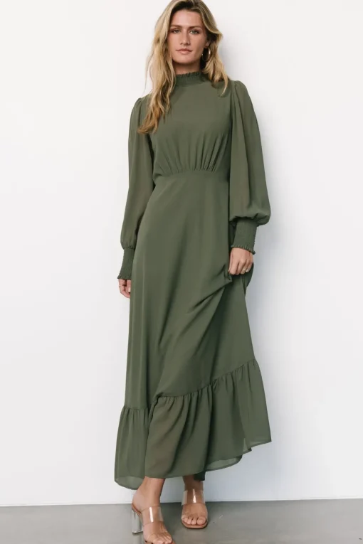 Luciana Maxi Dress | Dark Sage