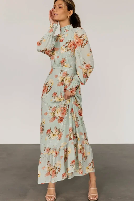 Luciana Maxi Dress | Sage Multi