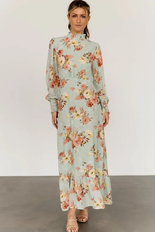 Luciana Maxi Dress | Sage Multi