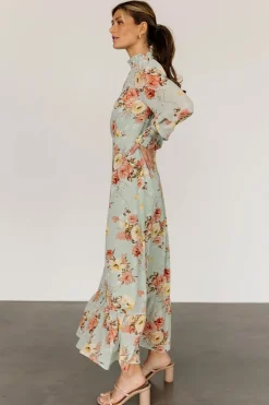 Luciana Maxi Dress | Sage Multi