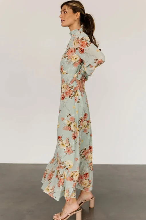 Luciana Maxi Dress | Sage Multi