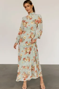 Luciana Maxi Dress | Sage Multi