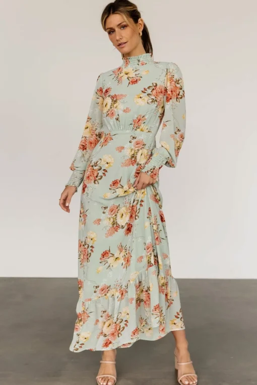 Luciana Maxi Dress | Sage Multi