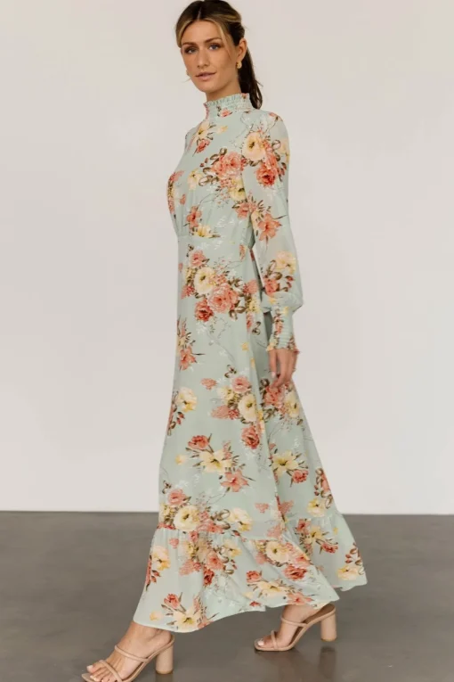 Luciana Maxi Dress | Sage Multi