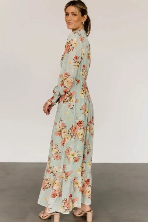 Luciana Maxi Dress | Sage Multi