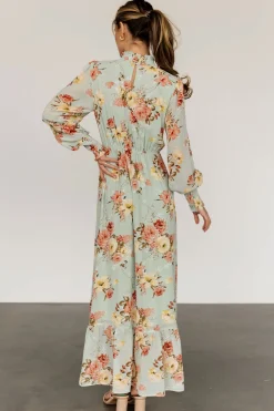 Luciana Maxi Dress | Sage Multi