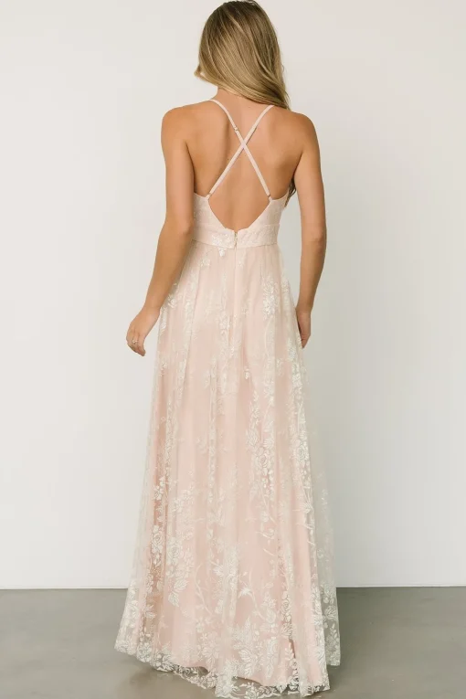 Lucienne Shimmer Maxi Gown | Ivory