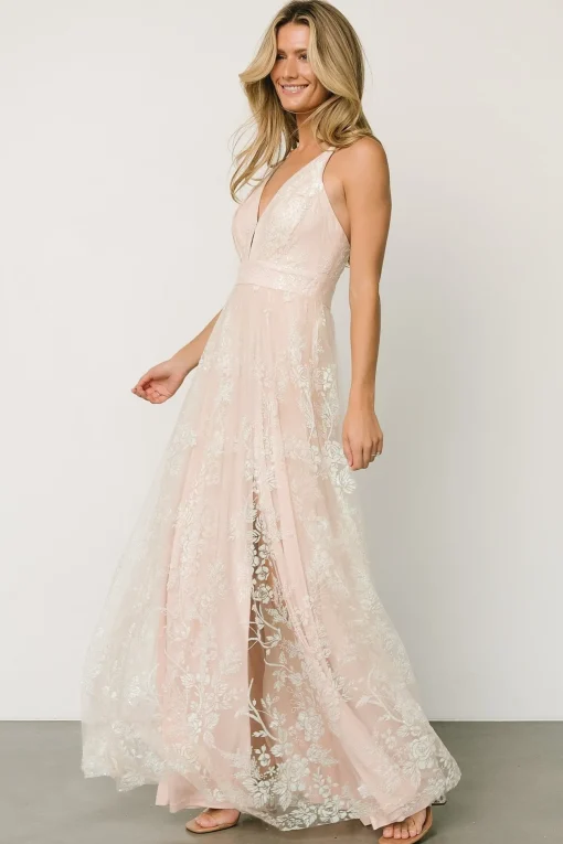 Lucienne Shimmer Maxi Gown | Ivory
