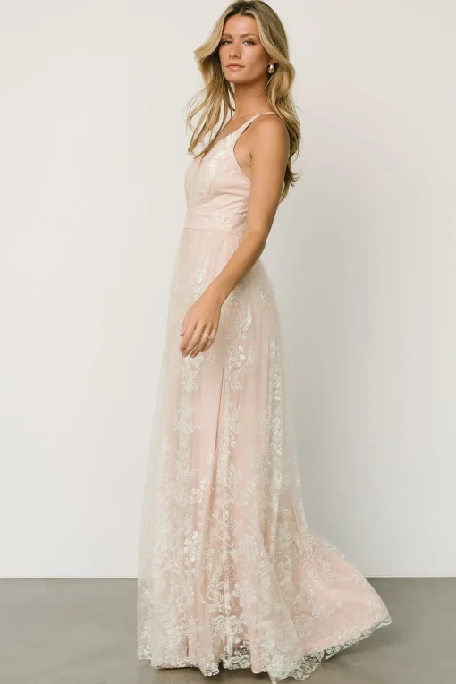 Lucienne Shimmer Maxi Gown | Ivory