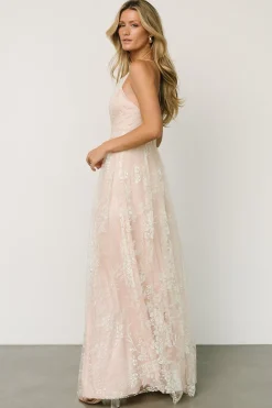 Lucienne Shimmer Maxi Gown | Ivory