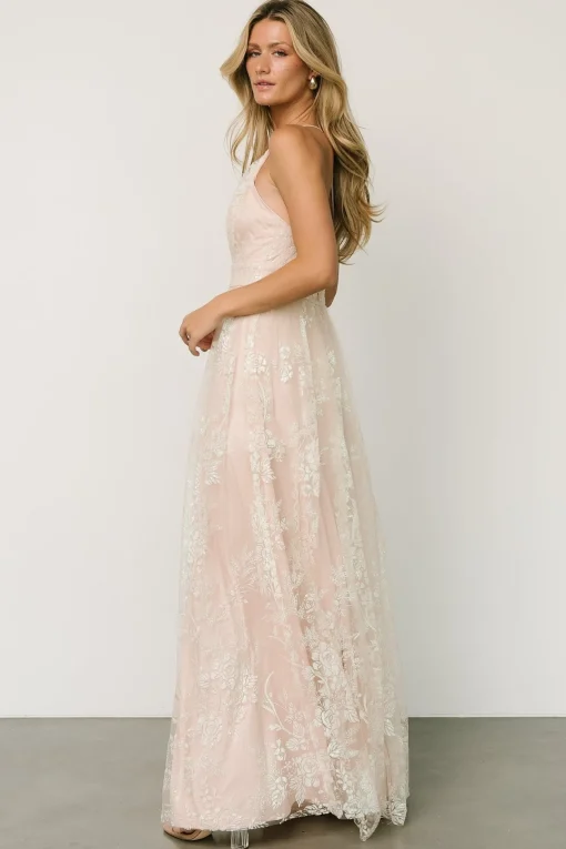 Lucienne Shimmer Maxi Gown | Ivory