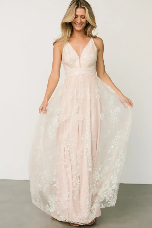 Lucienne Shimmer Maxi Gown | Ivory