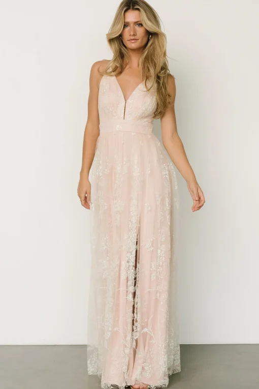 Lucienne Shimmer Maxi Gown | Ivory
