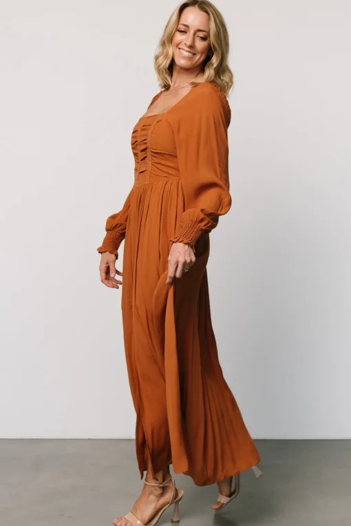 Maddalena Maxi Dress | Camel