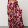 Malena Maxi Dress | Black Multi