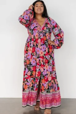 Malena Maxi Dress | Black Multi
