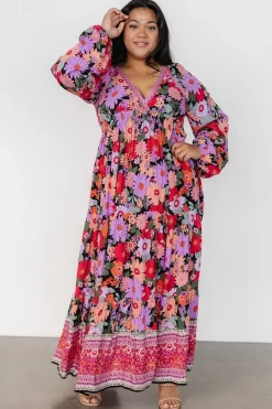 Malena Maxi Dress | Black Multi