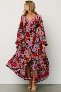 Malena Maxi Dress | Black Multi