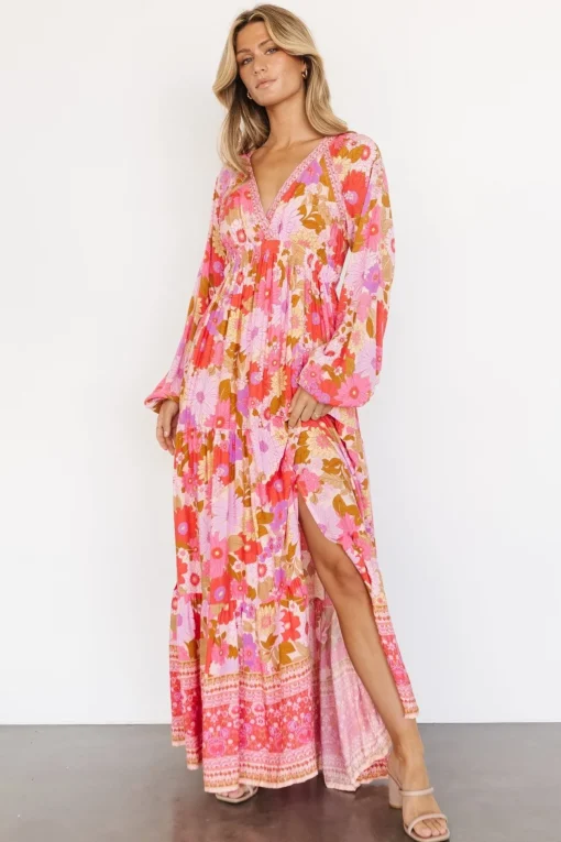Malena Maxi Dress | Pink Multi