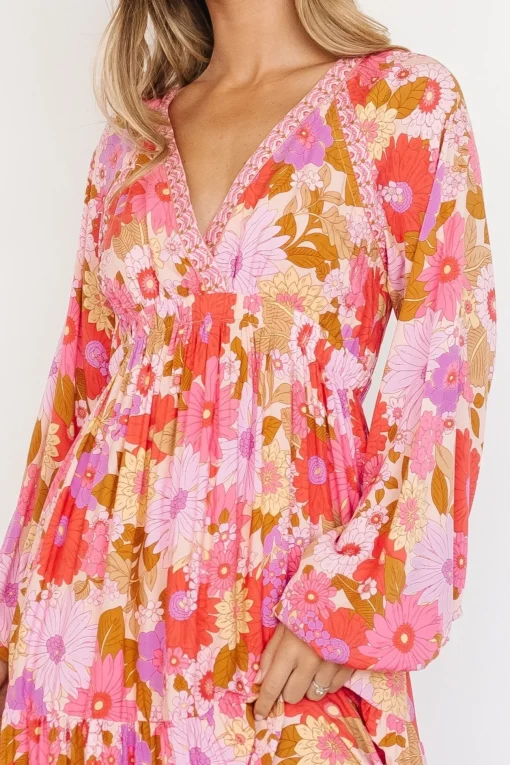 Malena Maxi Dress | Pink Multi