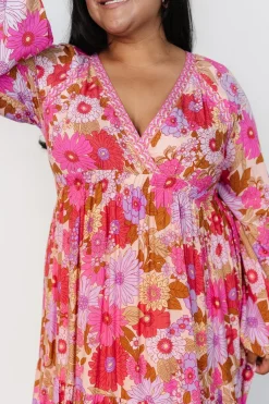 Malena Maxi Dress | Pink Multi