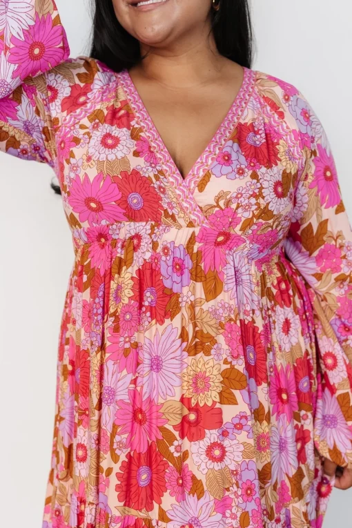 Malena Maxi Dress | Pink Multi