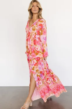Malena Maxi Dress | Pink Multi