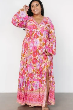 Malena Maxi Dress | Pink Multi