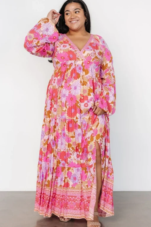 Malena Maxi Dress | Pink Multi