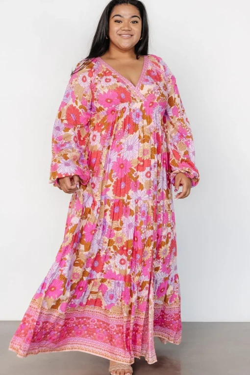 Malena Maxi Dress | Pink Multi