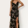 Marcia Sparkle Gown | Black + Rose Gold