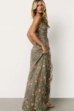 Marcia Sparkle Gown | Eucalyptus + Rose Gold