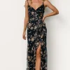 Marcia Sparkle Gown | Navy + Rose Gold