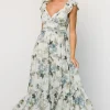 Martina Maxi Dress | Light Blue Floral