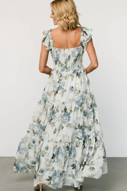 Martina Maxi Dress | Light Blue Floral