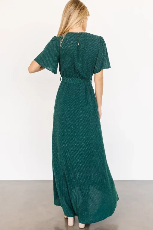 McCall Textured Maxi Dress | Dark Green