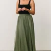Mila Tulle Skirt | Dark Sage