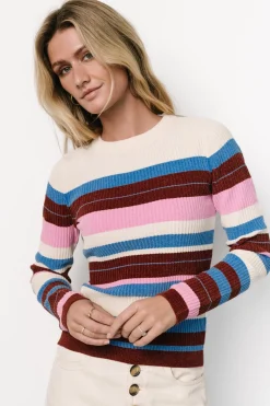 Milwaukee Striped Sweater | Orchid Multi