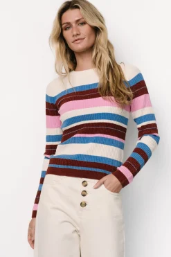 Milwaukee Striped Sweater | Orchid Multi