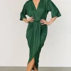 Mimi Midi Dress | Hunter Green