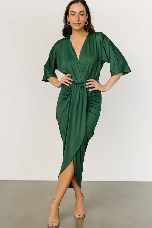 Mimi Midi Dress | Hunter Green