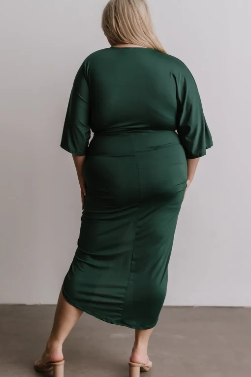 Mimi Midi Dress | Hunter Green