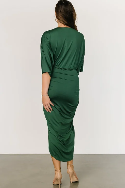 Mimi Midi Dress | Hunter Green