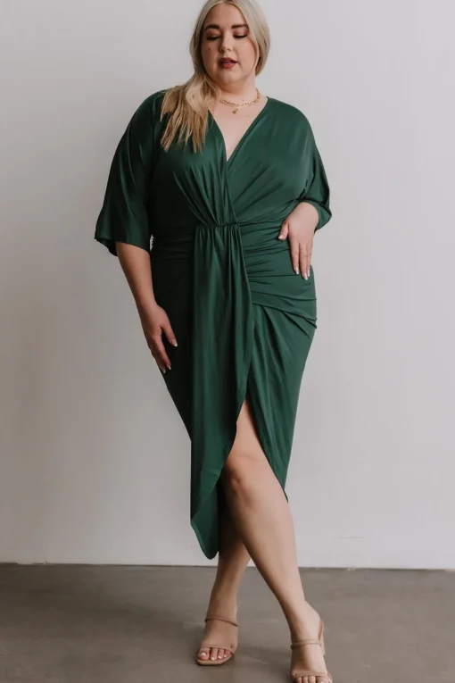 Mimi Midi Dress | Hunter Green