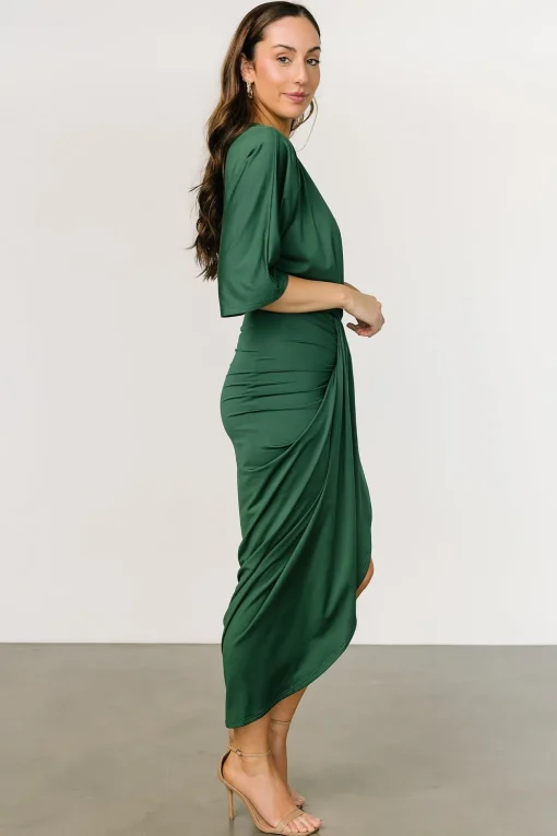 Mimi Midi Dress | Hunter Green