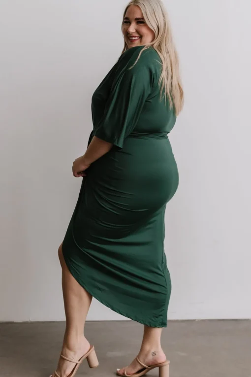 Mimi Midi Dress | Hunter Green