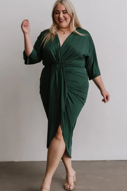 Mimi Midi Dress | Hunter Green